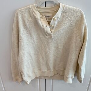 THE GREAT. Ivory Knit Pullover